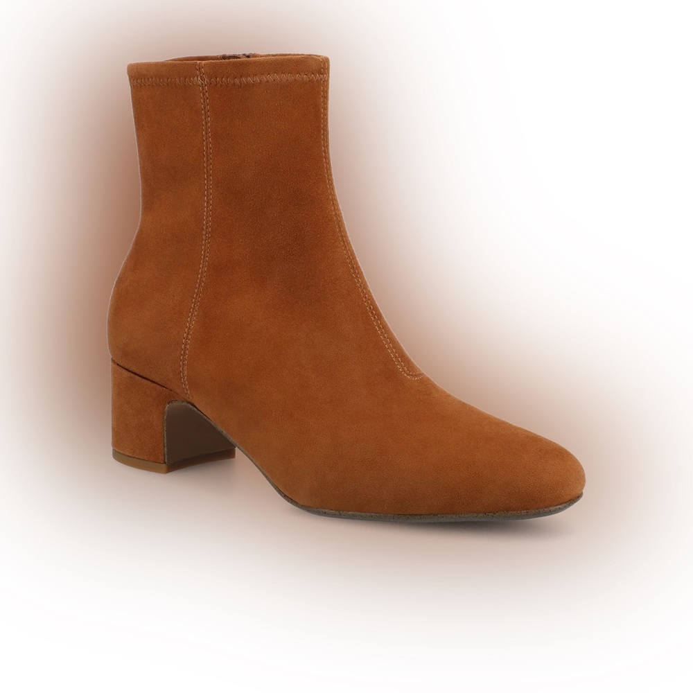 Birdies The Starling 50 Tan Suede Bootie Ankle Boots Size 8